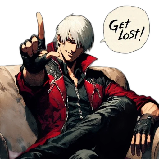 jacket, comic book art, concept art, red transparent PNG cut-out