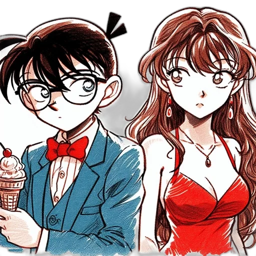 anime, cartoon, vaporwave, comic book art transparent PNG cut-out