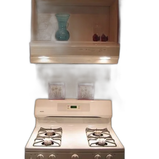 furniture, 3d render, fire, kitchen transparent PNG cut-out
