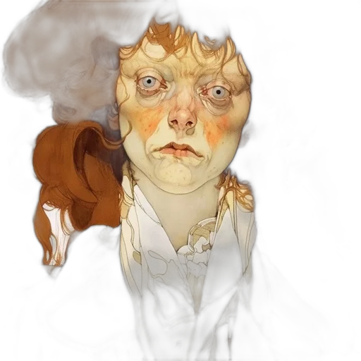 face, mask, staff, creature transparent PNG cut-out