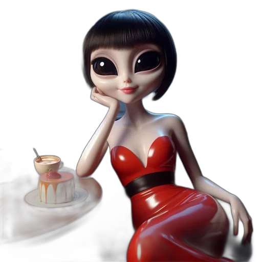 dress, food, jewelry, robot transparent PNG cut-out