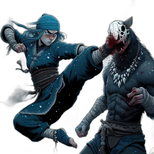 mask, concept art, comic book art, fantasy art transparent PNG cut-out