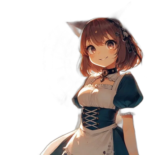 dress, staff, robot, weapon transparent PNG cut-out
