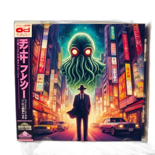 creature, concept art, cyberpunk, comic book art transparent PNG cut-out