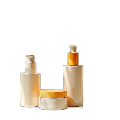 bottle, 3d render, photorealistic, golden transparent PNG cut-out