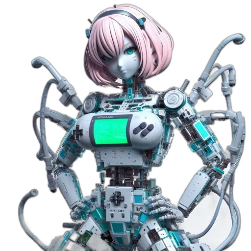 robot, weapon, cyberpunk, concept art transparent PNG cut-out