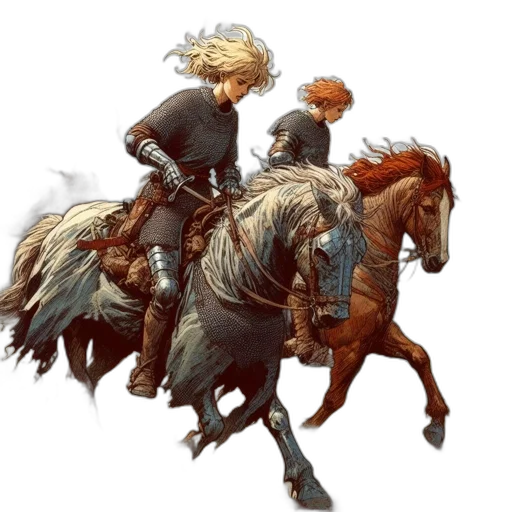 concept art, fantasy art, comic book art, pixel art transparent PNG cut-out