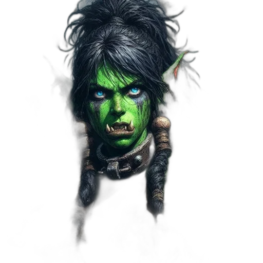face, staff, mask, creature transparent PNG cut-out