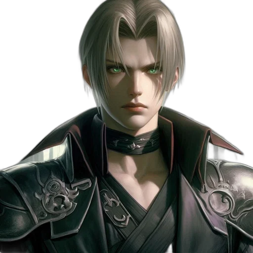 jacket, face, concept art, fantasy art transparent PNG cut-out