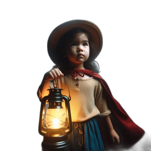 hat, bottle, staff, face transparent PNG cut-out