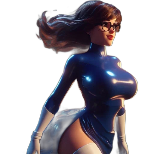 dress, robot, comic book art, concept art transparent PNG cut-out