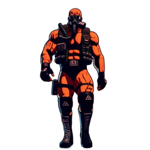 robot, concept art, comic book art, pixel art transparent PNG cut-out