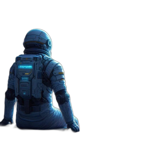 jacket, robot, mask, creature transparent PNG cut-out