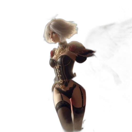 robot, dress, mask, weapon transparent PNG cut-out