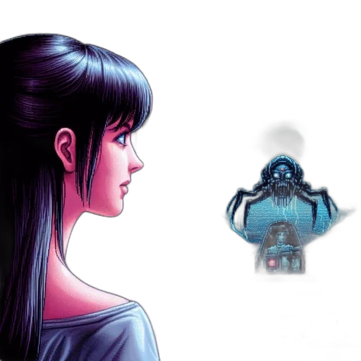 robot, face, mask, creature transparent PNG cut-out