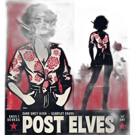 concept art, comic book art, poster, band transparent PNG cut-out