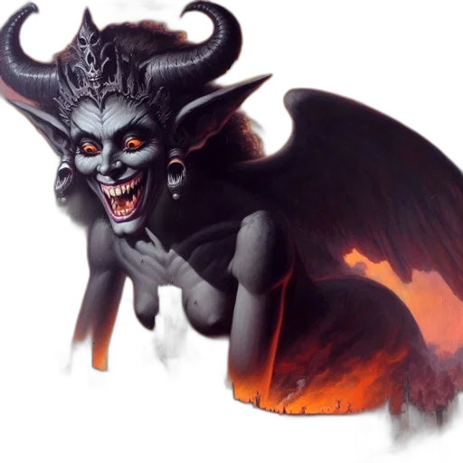 dragon, creature, mask, staff transparent PNG cut-out