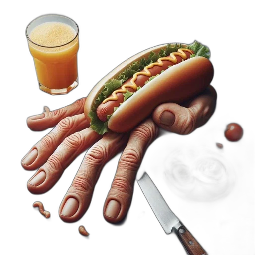 food, weapon, jewelry, photorealistic transparent PNG cut-out