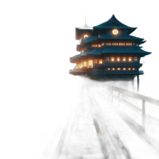 building, dragon, photorealistic, concept art transparent PNG cut-out