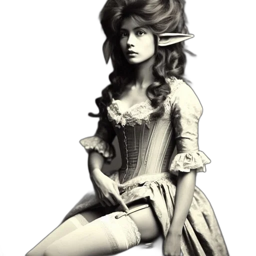 dress, hair, crown, face transparent PNG cut-out