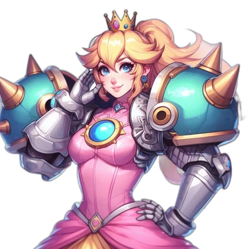 crown, weapon, staff, robot transparent PNG cut-out