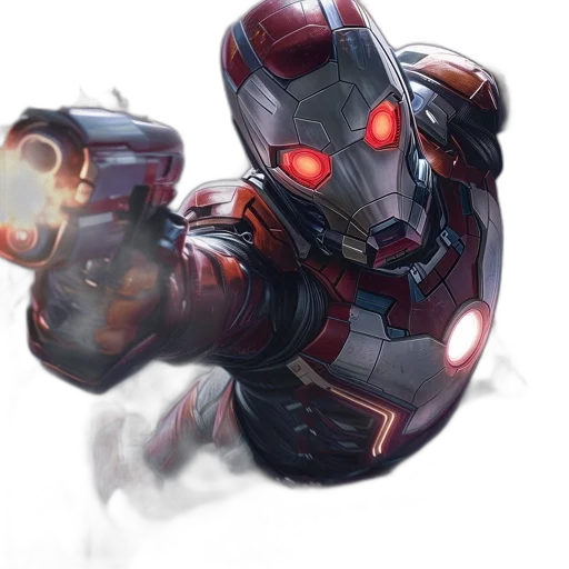 robot, weapon, concept art, comic book art transparent PNG cut-out