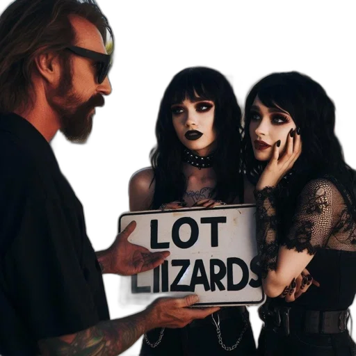 three, people, pose, outside transparent PNG cut-out