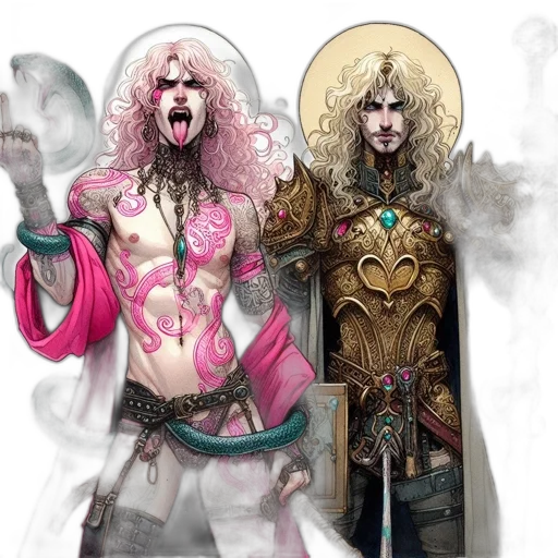 concept art, fantasy art, comic book art, watercolor transparent PNG cut-out