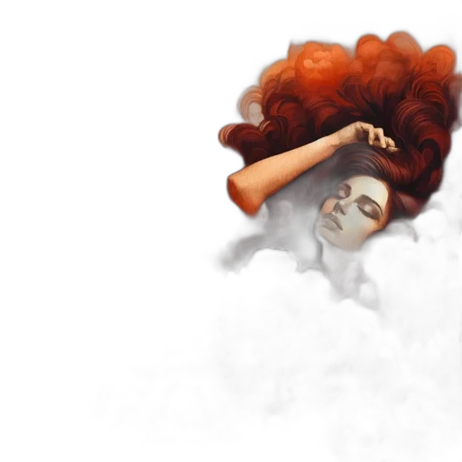 hair, face, crown, mask transparent PNG cut-out