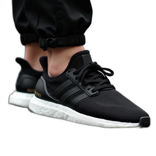 shoes, 3d render, photorealistic, dark transparent PNG cut-out