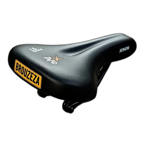 black, bicycle, seat, yellow transparent PNG cut-out