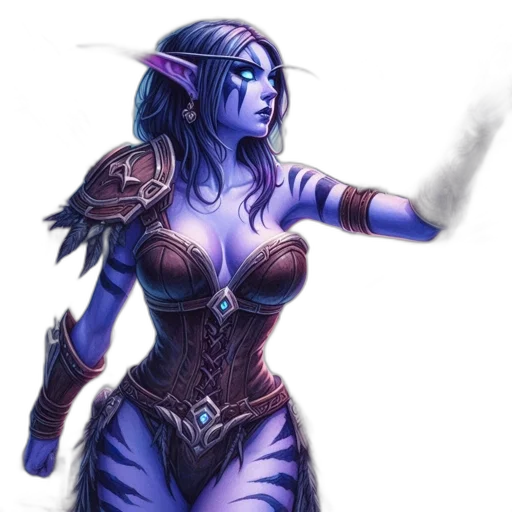 fantasy art, concept art, comic book art, pixel art transparent PNG cut-out