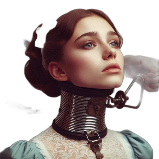 robot, face, dress, jewelry transparent PNG cut-out