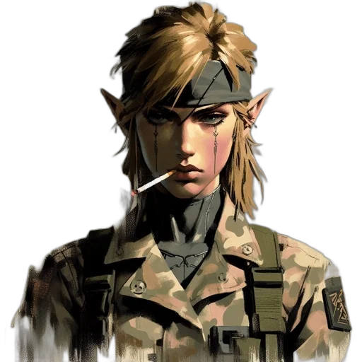 face, weapon, staff, concept art transparent PNG cut-out