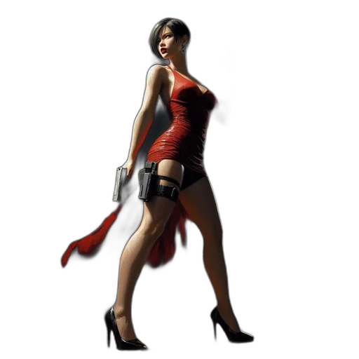 dress, weapon, staff, concept art transparent PNG cut-out