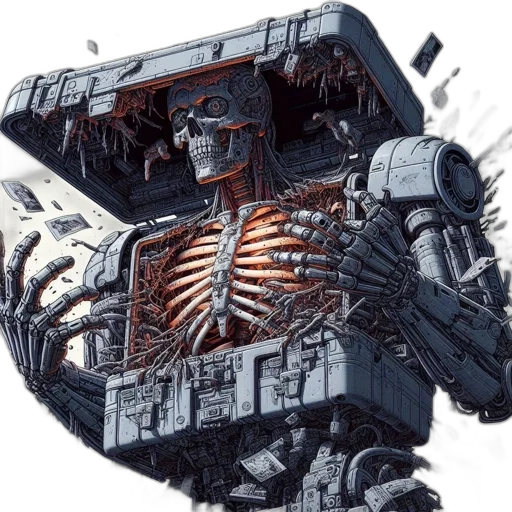 robot, weapon, creature, face transparent PNG cut-out