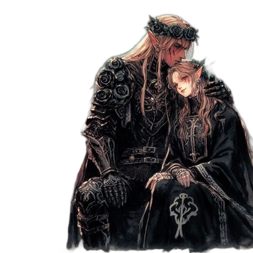 crown, jacket, concept art, watercolor transparent PNG cut-out