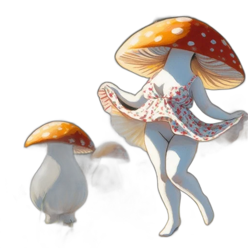 hat, creature, umbrella, concept art transparent PNG cut-out
