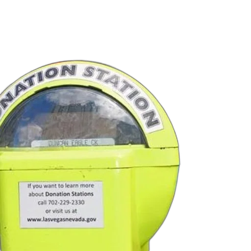 bright, yellow, donation, station transparent PNG cut-out