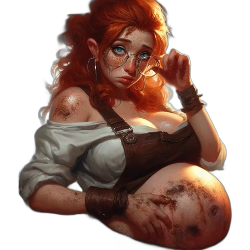 face, fantasy art, concept art, comic book art transparent PNG cut-out