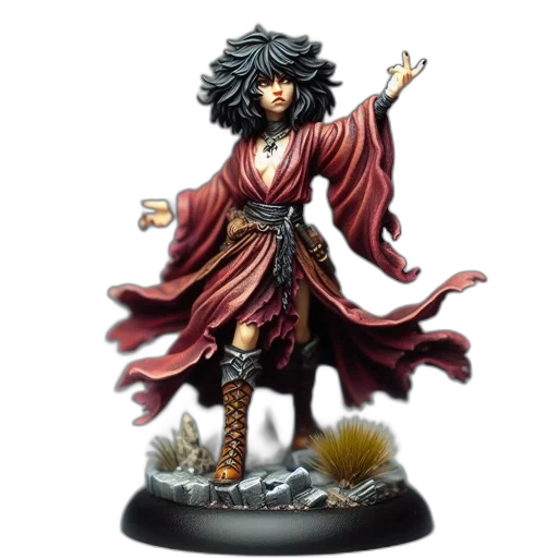 fantasy art, concept art, miniature, figurine transparent PNG cut-out