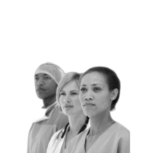 staff, face, mask, photorealistic transparent PNG cut-out