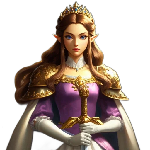 crown, jewelry, dress, staff transparent PNG cut-out