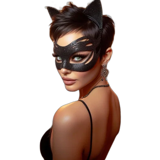 mask, animal, comic book art, fantasy art transparent PNG cut-out