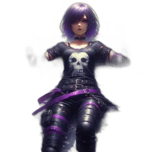 dress, robot, weapon, staff transparent PNG cut-out
