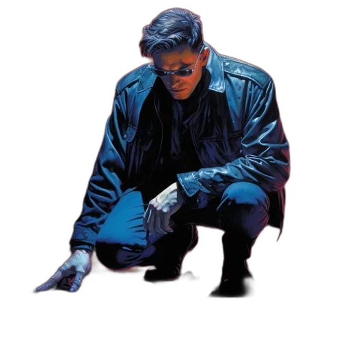 jacket, weapon, robot, mask transparent PNG cut-out