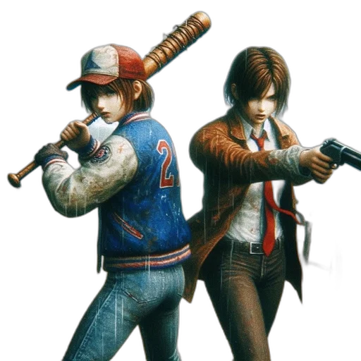 jacket, staff, concept art, pixel art transparent PNG cut-out