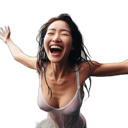 face, photorealistic, oil painting, 3d render transparent PNG cut-out
