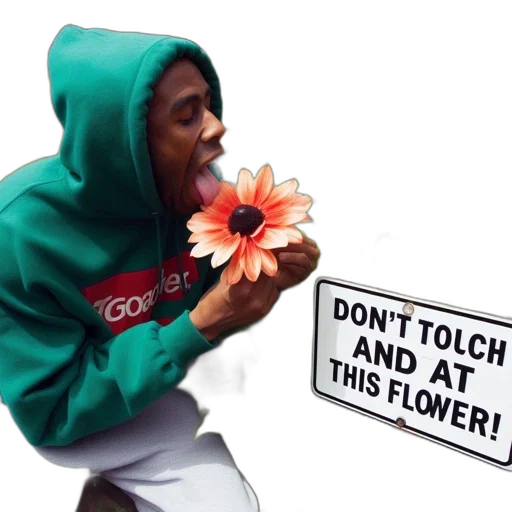 flower, jacket, weapon, vaporwave transparent PNG cut-out
