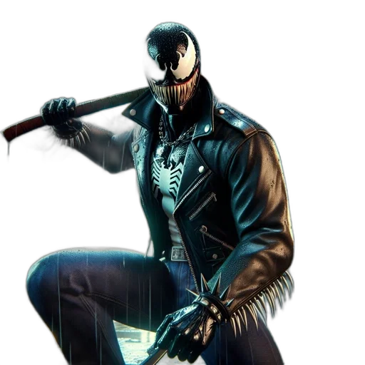 jacket, mask, weapon, sword transparent PNG cut-out